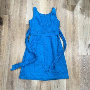 Evan Picone Blue Summer Dress Size 12 100% Cotton